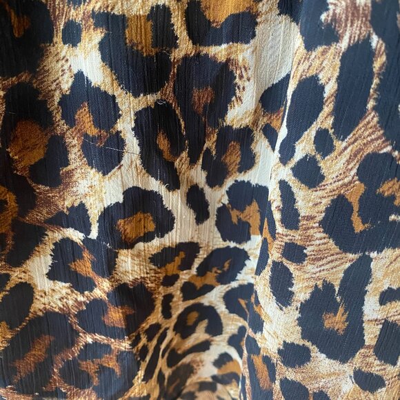 VTG Deb Y2K cheetah babydoll sequin high low tube top XL whimsigoth grunge 90s - Picture 5 of 11